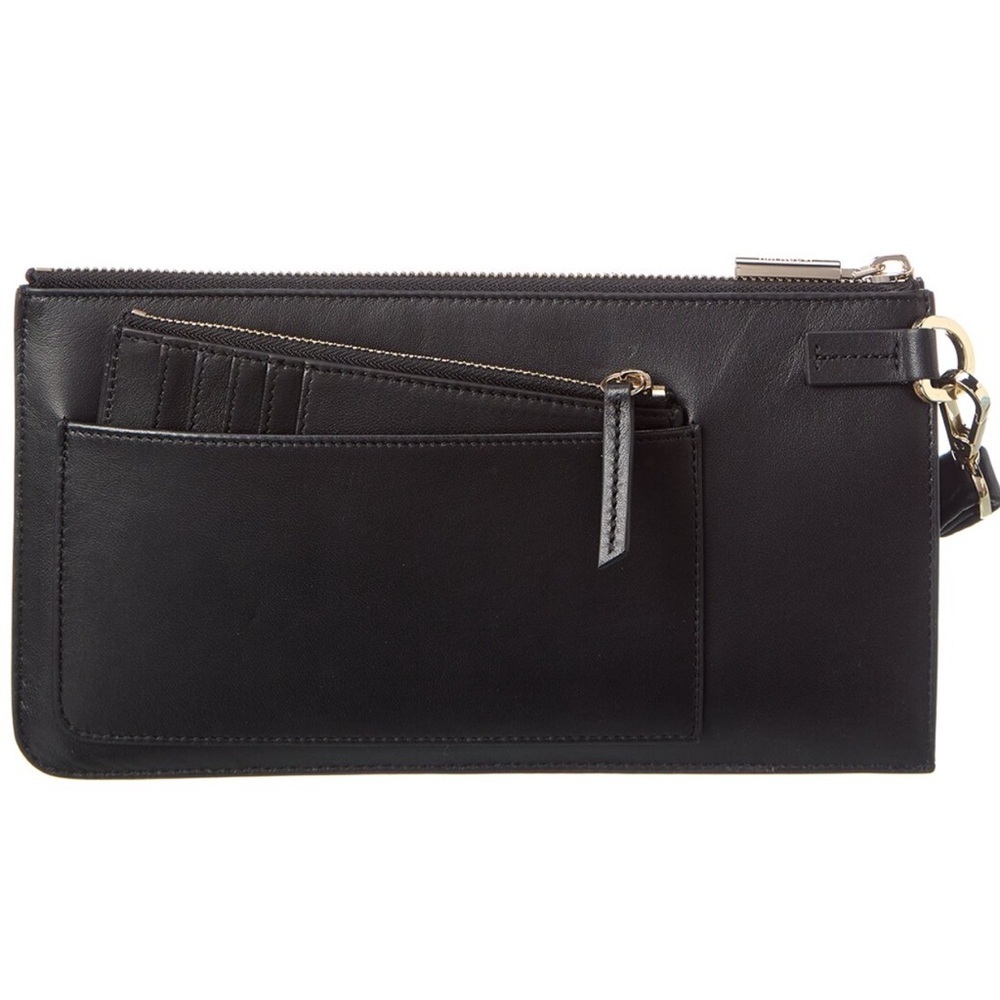 JASON WU Rommy Leather Wristlet In Black NWT - Picture 3 of 5